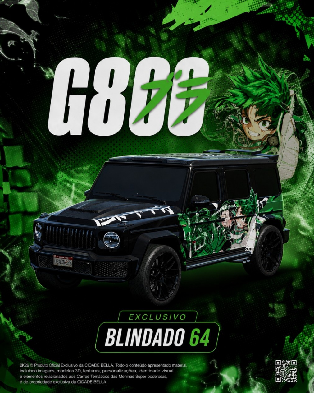 G800 - BLINDADO 64 TIROS